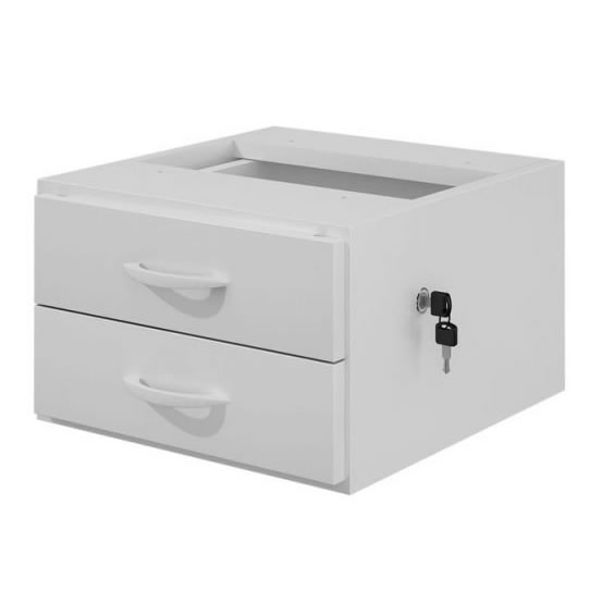 Gaveteiro fixo com 2 gavetas